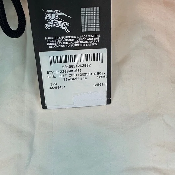 [BAG] BURBERRY Watercolour Econyl Backpack | Black White Tie-Dye Designer Luxury - Picture 7 of 12